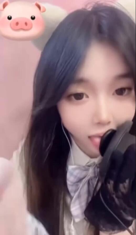 粥粥 ASMR JK舔耳福利